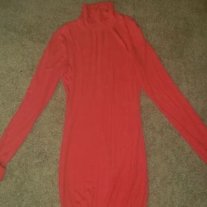 Long sleeve, turtleneck dress